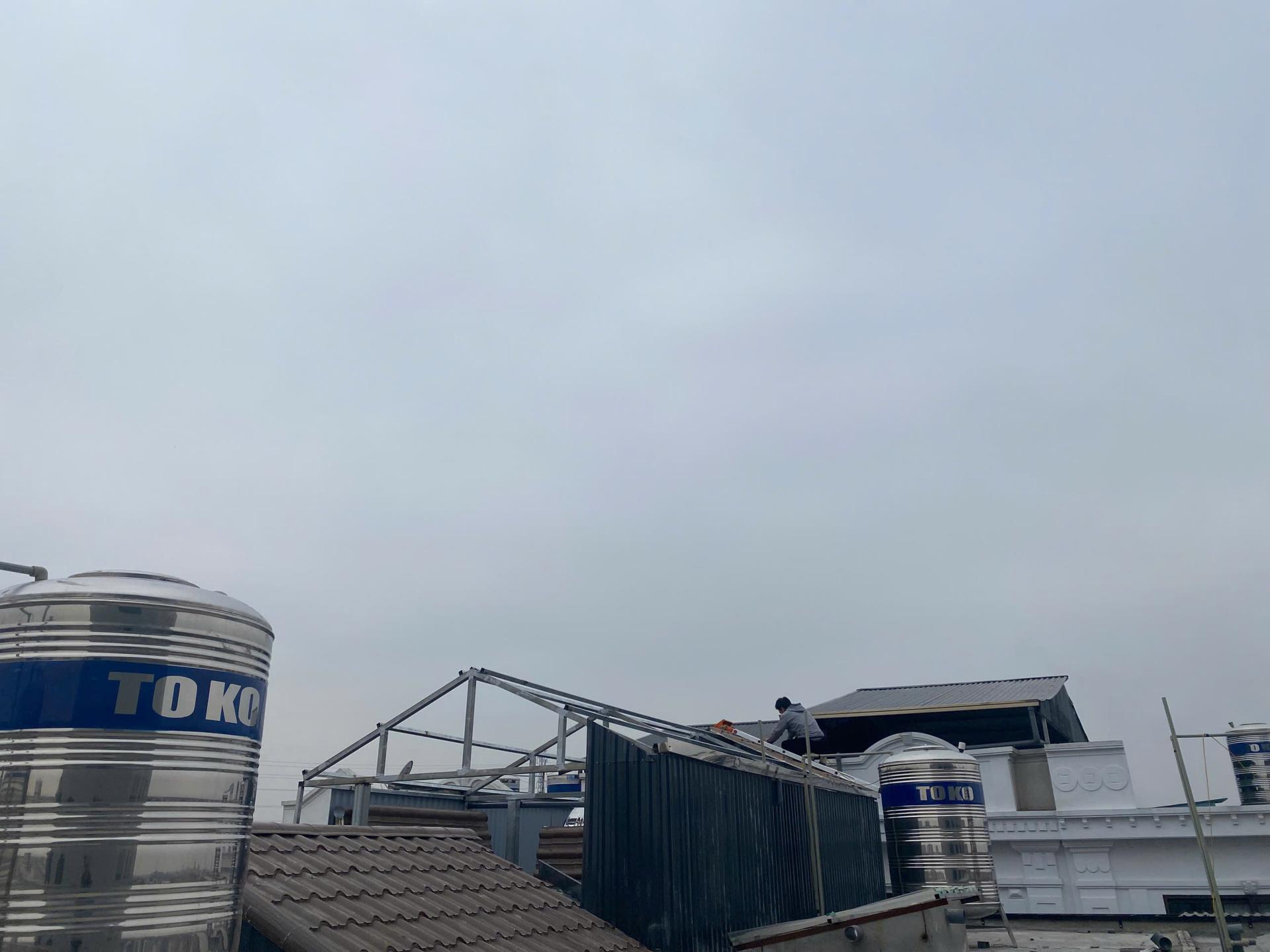 nhân công lợp mái tôn