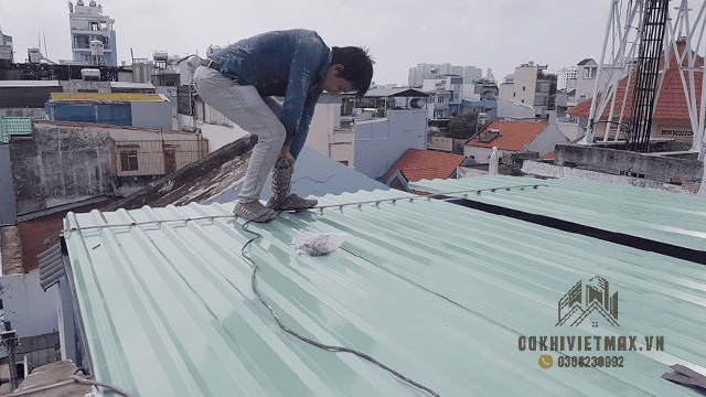 Quy trình thi công mái tôn chuyên nghiệp.